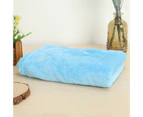 Coral Fleece Blankets Super Soft Shaggy Universal Solid-color Fleece Blankets for Sofa - Blue