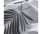 Leaf Printed Bed Sheet Pillow Case Quilt Duvet Cover Bedding Set Home Textiles - Size 1