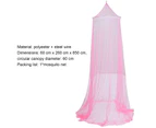 Net Tent Decorative Multifunctional Chiffon Round Mosquito Net for Summer - Pink