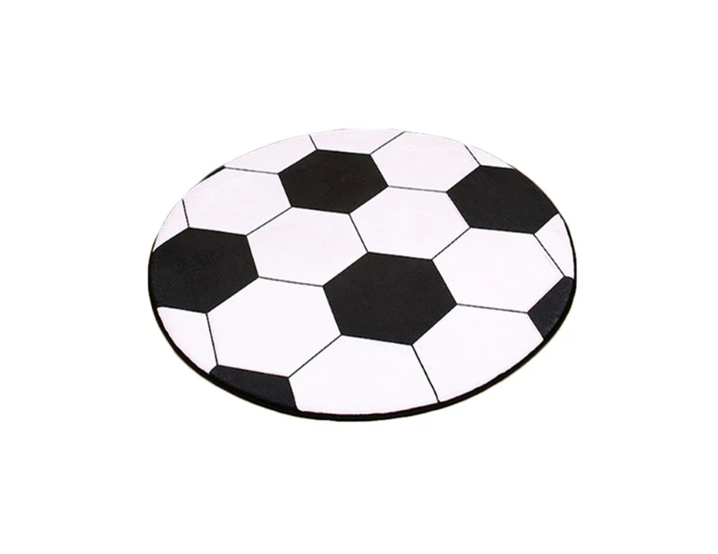 Dustproof Soccer Shape Rug Coffee Table Chair Floor Carpet Mat Pad Home Dec - 0