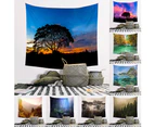 Forest River Mountain Landscape Wall Hanging Tapestry Blanket Shawl Backdrop - CGT015-5