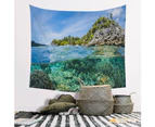 Forest River Mountain Landscape Wall Hanging Tapestry Blanket Shawl Backdrop - CGT015-5