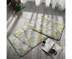 Bathroom Mats Soft Anti-slip Flannel Soft Texture Bath Floor Mat for Home - 13
