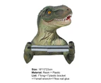 Paper Holder Wall Mounted Self Adhesive Resin Dinosaur Tissue Holder Box for Bathroom - T-rex
