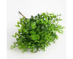 1 Bouquet Fake Small Eucalyptus Leaves Delicately Cut Classic Plastic Baskets Decor Artificial Grass for Home - 1