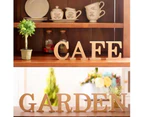 Freestanding A-Z Wood Wooden Letters Alphabet Hanging Wedding Home Party Decor - &