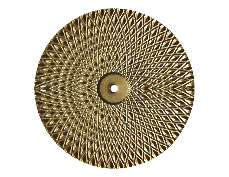 Wall Hanging  Creative  Exquisite  Golden  Metal Round Wall Disc  House Opening Gift - A