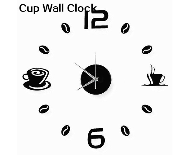 3d Diy Wall Clock Fashion Mirror Sticker Living Room Home Modern