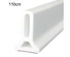 50-120cm Home Bathroom Kitchen Adhesive Rubber Shower Barrier Water Stopp - 0