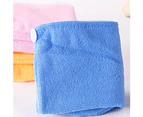 Microfiber Super Absorbent Towel Cap Quick Dry Bathing Shower Hair Drying Hat - Yellow