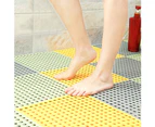 PVC Anti-Slip Hollowed Bath Mat Shower Carpet Home Toilet Bathroom Floor Pad - Dark Green