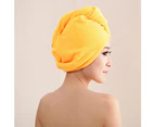 Women Soft Microfiber Hair Drying Shower Cap Turban Bath Towel Head Wrap Hat - Sapphire Blue