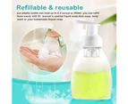 250ml Clear Travel Refillable Shampoo Lotion Foaming Pump Bottle Soap Dispenser