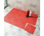 PVC Anti-Slip Hollowed Bath Mat Shower Carpet Home Toilet Bathroom Floor Pad - Light Green