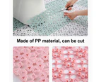 Waterproof Bath Mat Anti Slip Massage Shower Carpet DIY Stitching Puzzle Pad - Grey