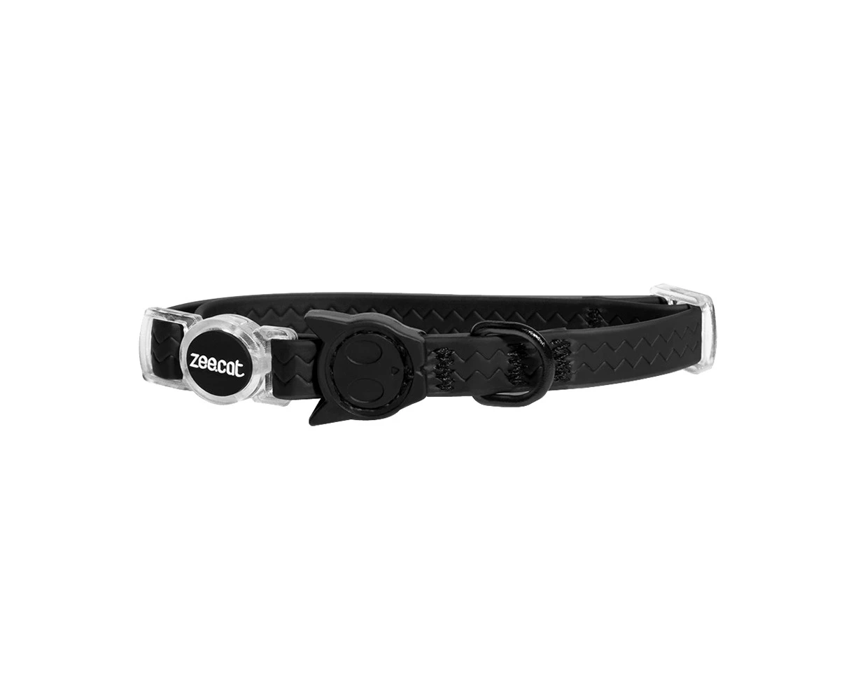 Zee Cat Neopro Waterproof Adjustable Cat Collar Black