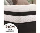 Royal Sleep King Size Bed Mattress Memory Foam Bonnell Spring Medium Firm 21cm
