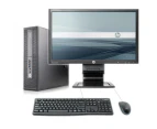 HP ProDesk 400 G1 Bundle Desktop i5-4570 8GB RAM SSD+HDD W10P + 22" Monitor - Refurbished Grade A