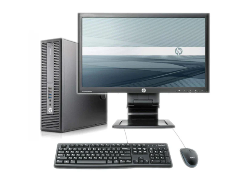 HP ProDesk 400 G1 Bundle Desktop i5-4570 8GB RAM SSD+HDD W10P + 22" Monitor - Refurbished Grade A
