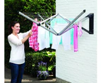 Brabantia Wallfix Rotary Fold Away 24M Clothes Line With Cover