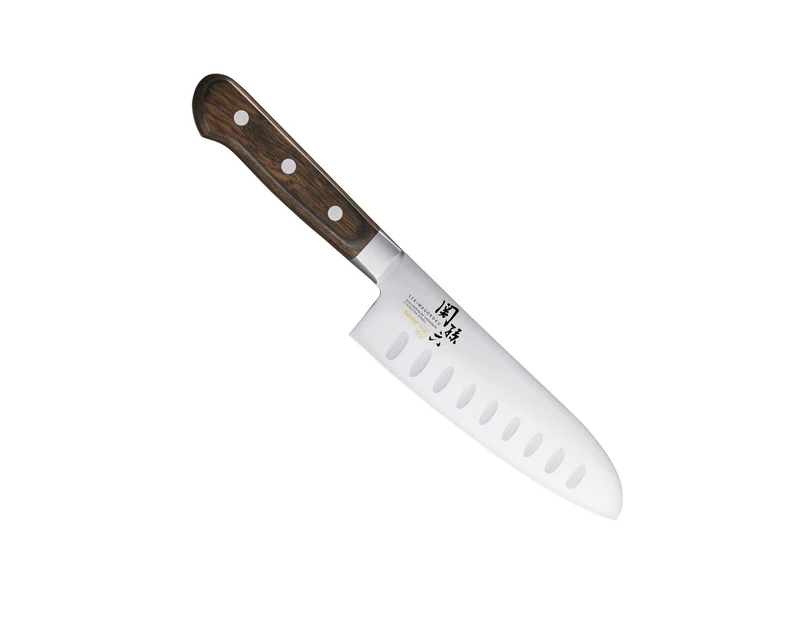 Kai Shun Seki Magoroku Benifuji Scalloped Santoku Knife 16.5cm