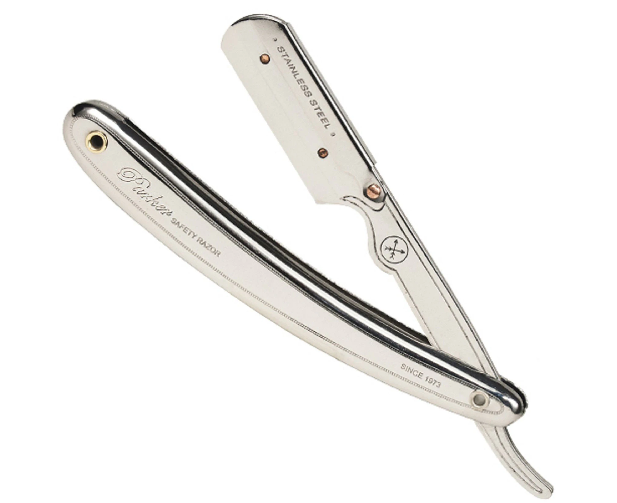 Parker SR1 Cut Throat Shaving Razor Stainless Steel