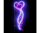 Christmas Complete Pink Heart Lamp Pole Rope Light Motif 61cm - Pink