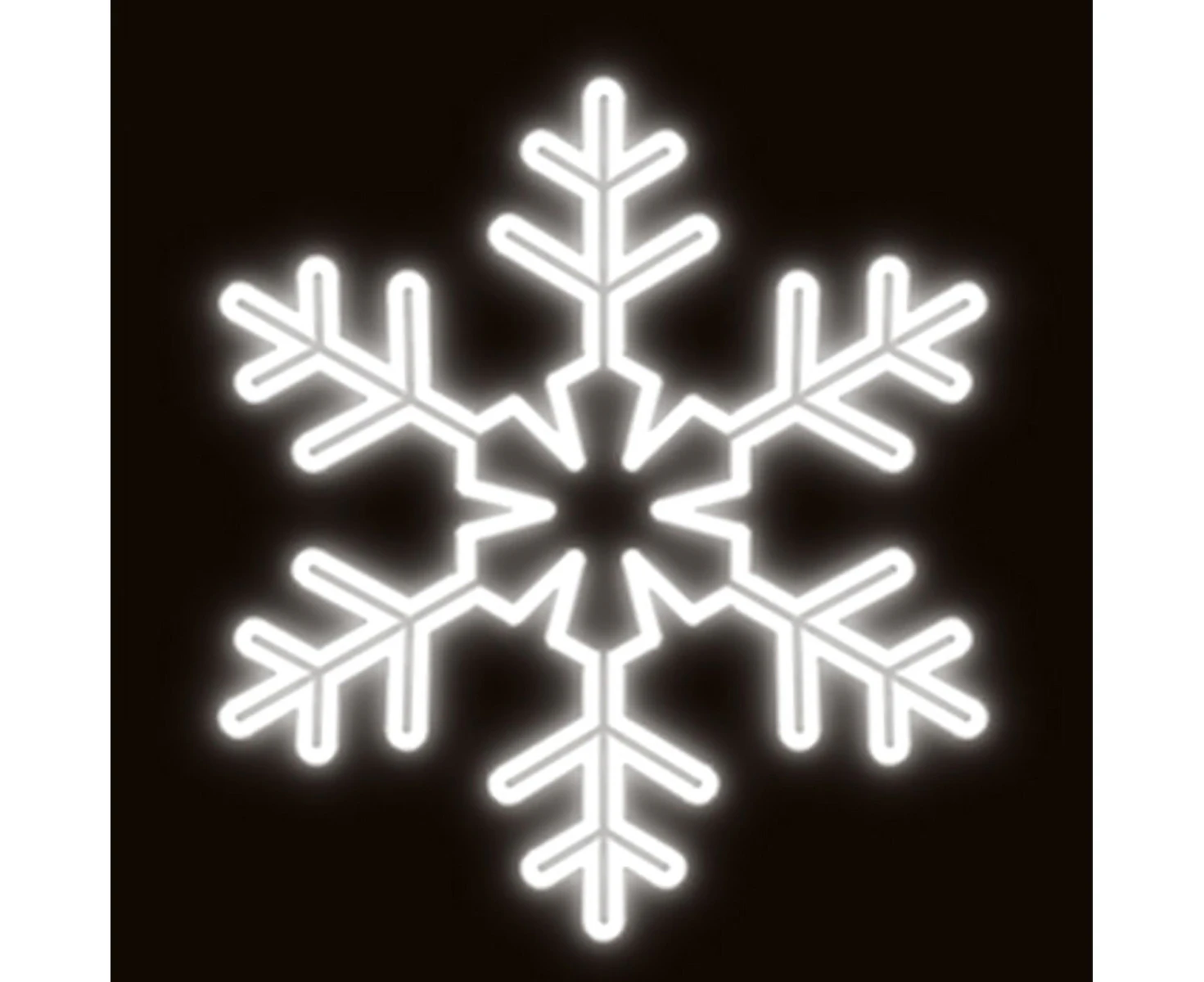 Christmas Complete Snowflake Flashing 70cm Rope Light Motif - White