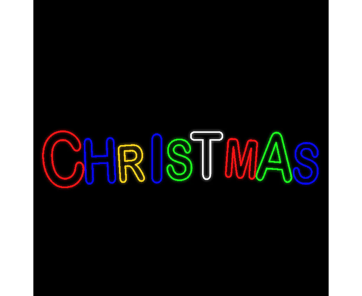 Christmas Sign Rope Light Motif 290cm - Multicolour