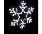 Christmas Complete Snowflake Flashing 70cm Rope Light Motif - White
