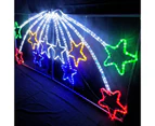Shooting Stars Street Motif 218cm Rope Light Motif - Multicolour