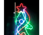 Christmas Complete Christmas Tree Lamp Pole Rope Light Motif 60cm - Multicolour