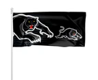 Penrith Panthers NRL New Logo Style Flag Pole Flag 90 cm by 180cm!