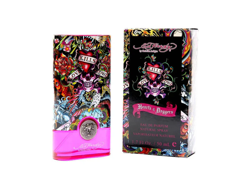 Ed Hardy Hearts & Daggers Women By Christian Audigier 50ml Edps Womens Perfume