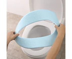 Toilet Seat Waterproof Warm Thicken Lid Cover Cushion Soft EVA Toilet Seat Cover Cushion Mat Bathroom Supplies -Blue