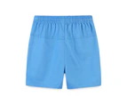 Bonivenshion Children's Cotton Shorts Baby Toddler Boys Pull on Jogger Shorts - Blue