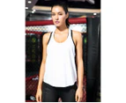 Bonivenshion Women's Sleeveless Workout Tank Crop Sports Shirts Quick Dry Yoga Tanks Tops Running Tops-White
