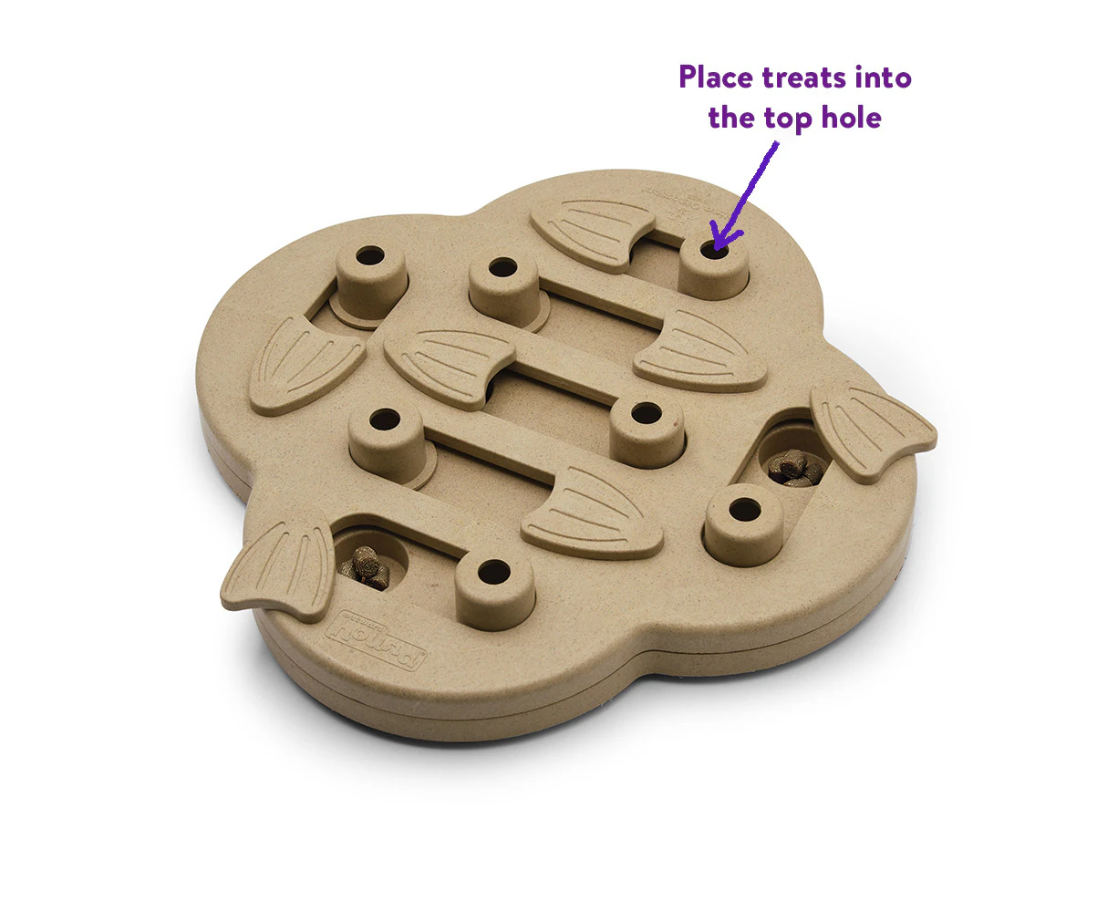 Hide N' Slide Treat Dispensing Dog Game (Brown)