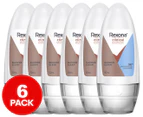 6 x Rexona Clinical Protection Antiperspirant Roll-On Deodorant Shower Clean 50mL