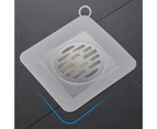 Floor Drain Mat Smooth Surface Wide Application Durable Sewer Deodorant Sealing Silicone Cover for Home-Grey