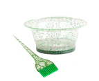 Hair Dye Brush Soft Teeth Fast Modeling Lightweight Glitter Tint Dye Hair Brush Hairdressing Salon Tools for Beauty-Green