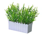 Artificial Plants Bonsai Natural Realistic Lightweight Table Decor Fresh Keeping Fake Grass Bonsai for Desktop-Green
