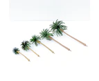 Centaurus Store 10Pcs Mini Artificial Coconut Palm Trees Model DIY Landscape Layout Accessory- 7cm#