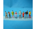 Centaurus Store 100Pcs 1:75/1:100/1:150 Mixed Miniature Sand Model DIY Standing People Figures- 3