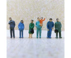 Centaurus Store 100Pcs 1:87 Scale Figures Miniature Mixed Model DIY Standing Sitting People- 100pcs