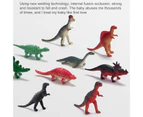 Centaurus Store 12Pcs/ 24Pcs Dinosaur Toys Cognitive Ability Burrs-free Smell-less Mini Dinosaur Figure Toys Set for Children- 12pcs