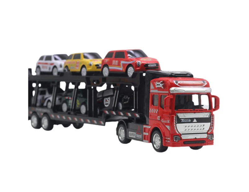 Centaurus Store 1:48 Alloy Car Exquisite Workmanship Wear-resistant Stylish Car Carrier Series Model for Boy-Red