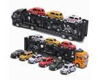 Centaurus Store 1:48 Alloy Car Exquisite Workmanship Wear-resistant Stylish Car Carrier Series Model for Boy-Yellow