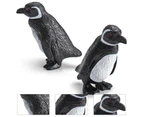 Centaurus Store 11Pcs/Set Animal Model Realistic Cognitive Education PVC Great Penguin Simulation Animal Model Birthday Gift- 11pcs