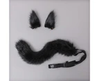 Centaurus Store 1 Set Faux Fox Tail Real-looking Comfortable to Wear Role-playing Props Soft Touch Cosplay Fox Tail Ears for Carnival Gift- 4